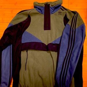 Adidas QuarterZip,Pullover,Men’sL,Blue,Green,Blck